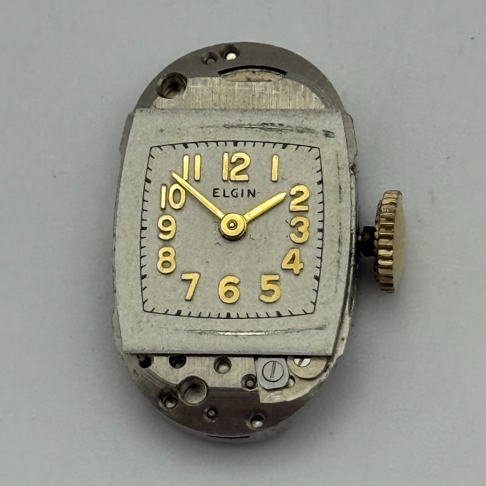 RUNNING 1945 Vintage 21/0s Elgin 541 Model 2 American Watch Movement FOR PARTS