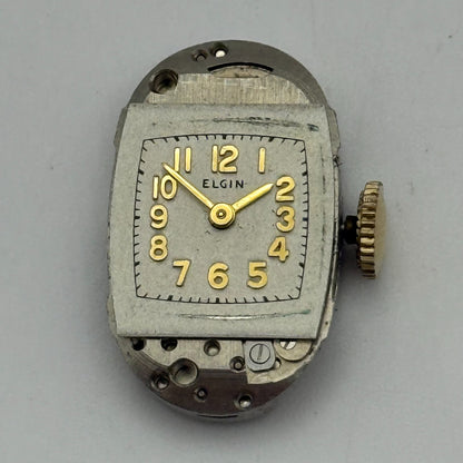 RUNNING 1945 Vintage 21/0s Elgin 541 Model 2 American Watch Movement FOR PARTS