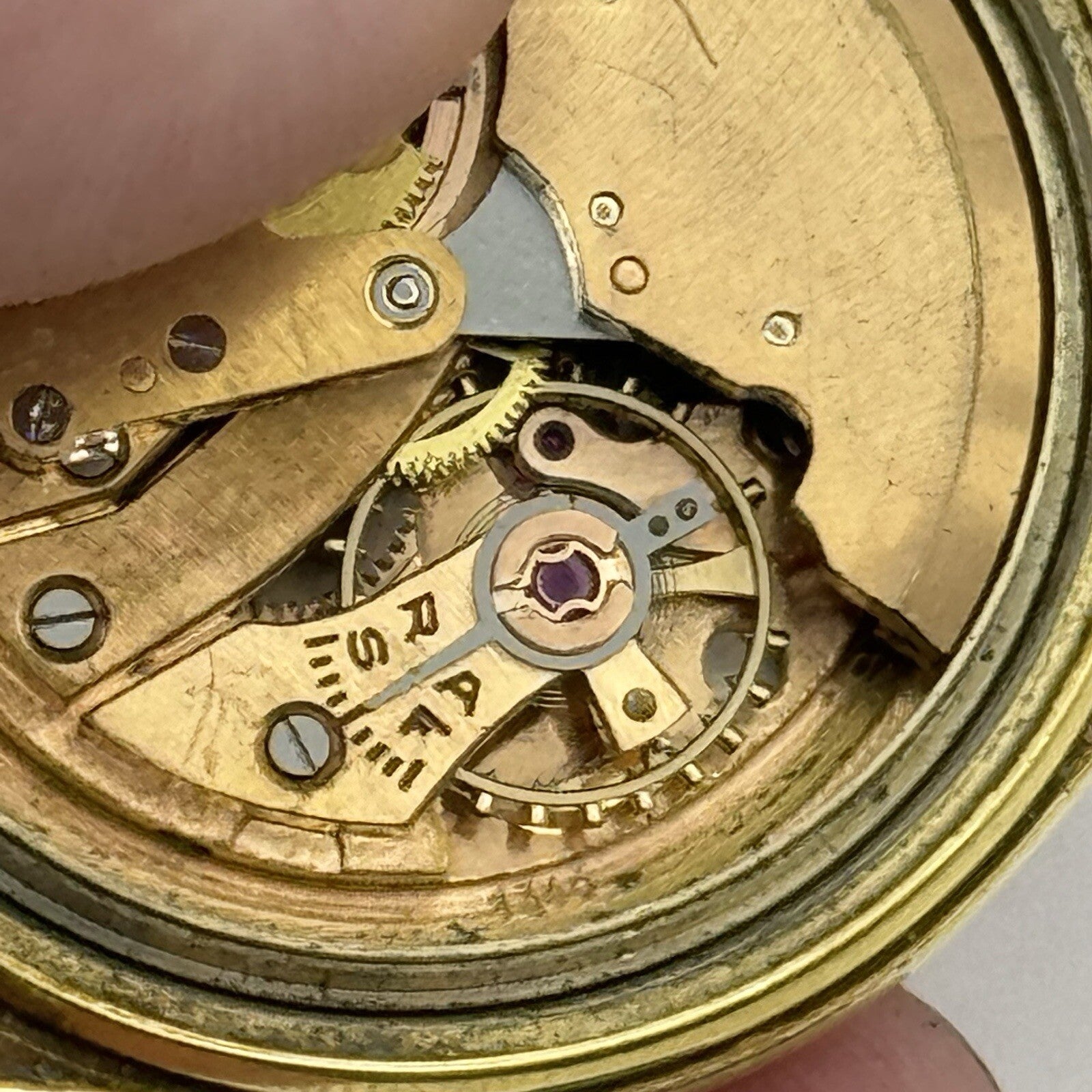 35mm Ebel Cal 123 / 1344 Automatic Bumper Sweep Secs Vintage Watch - TO RESTORE