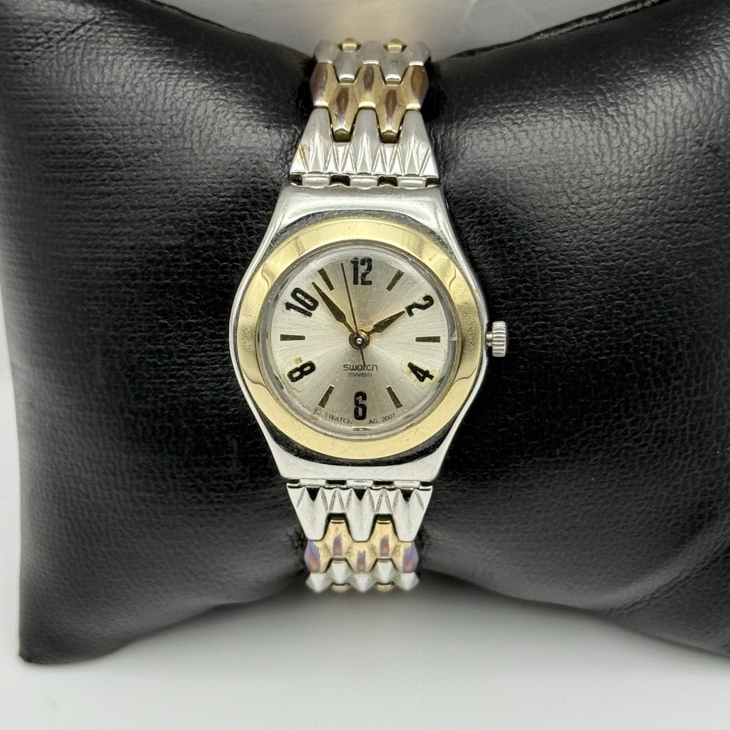 2007 Swatch Irony Ladies Quartz Watch Two-Tone Bracelet Swiss 24mm PARTS REPAIR