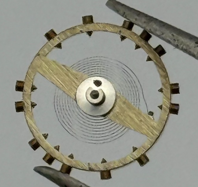 AS 970 Balance Complete 8 3/4''' Renata 27 M Watch Movement Parts Vintage NOS