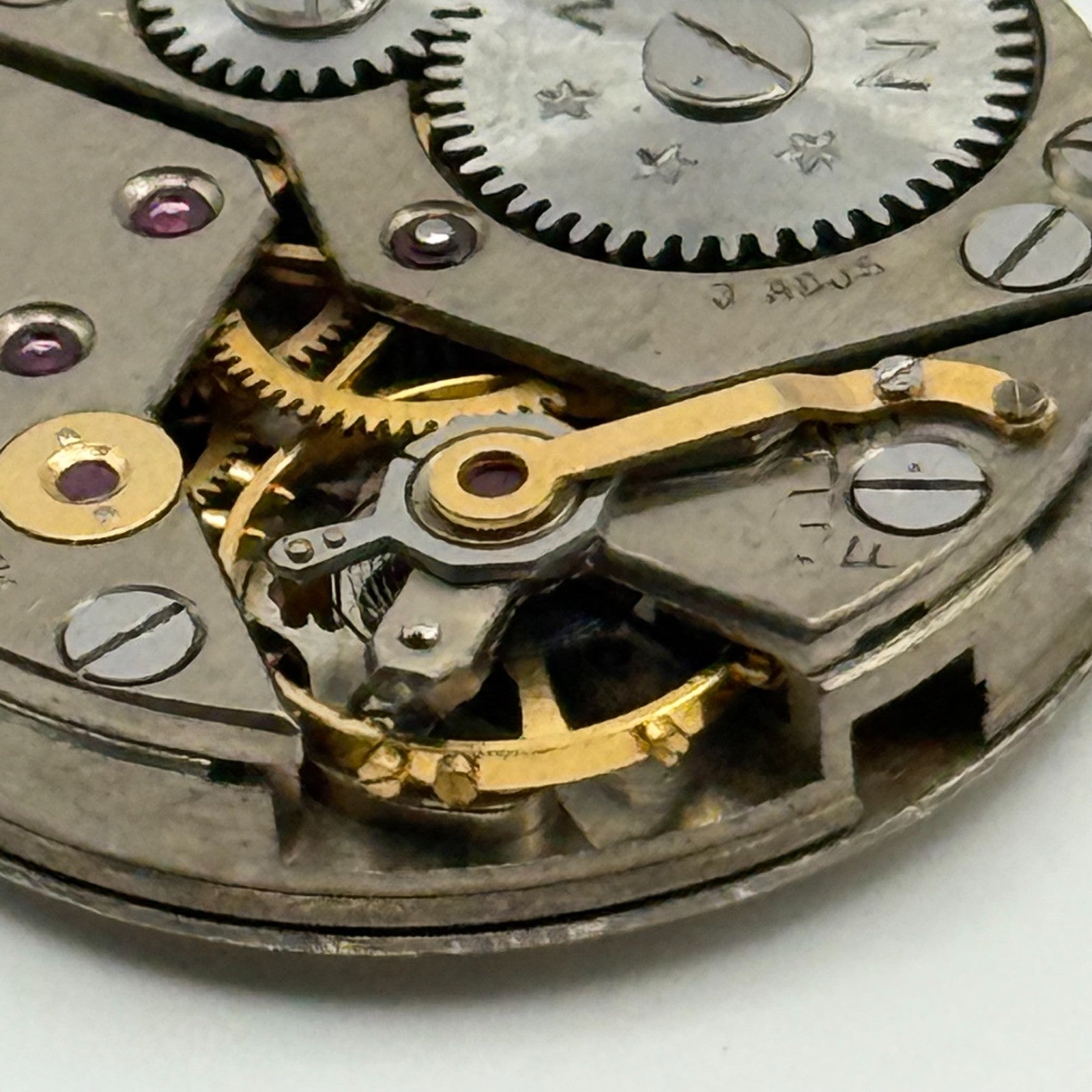 Marvin 17 Jewels Non Magnetic Watch Movement Manual Wind Vintage Parts 23.2mm