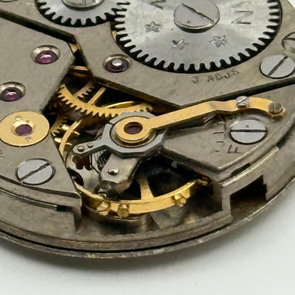 Marvin 17 Jewels Non Magnetic Watch Movement Manual Wind Vintage Parts 23.2mm