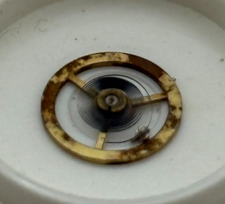 Lanco 5106 Balance Wheel Complete And Spring 5¼’’’ Watch Movement Parts NOS