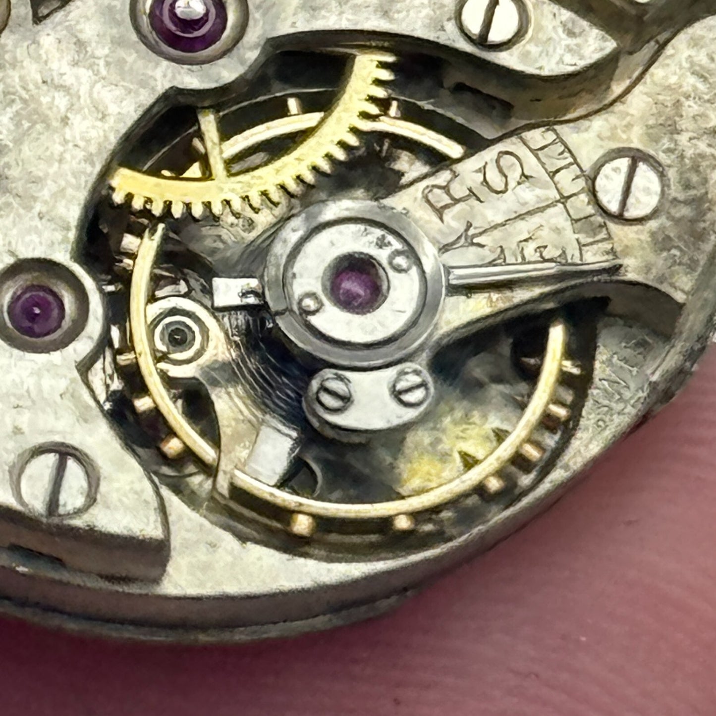 25mm Men's Dreadnought Balance Ok Vintage Swiss Trench Watch Movement PARTS