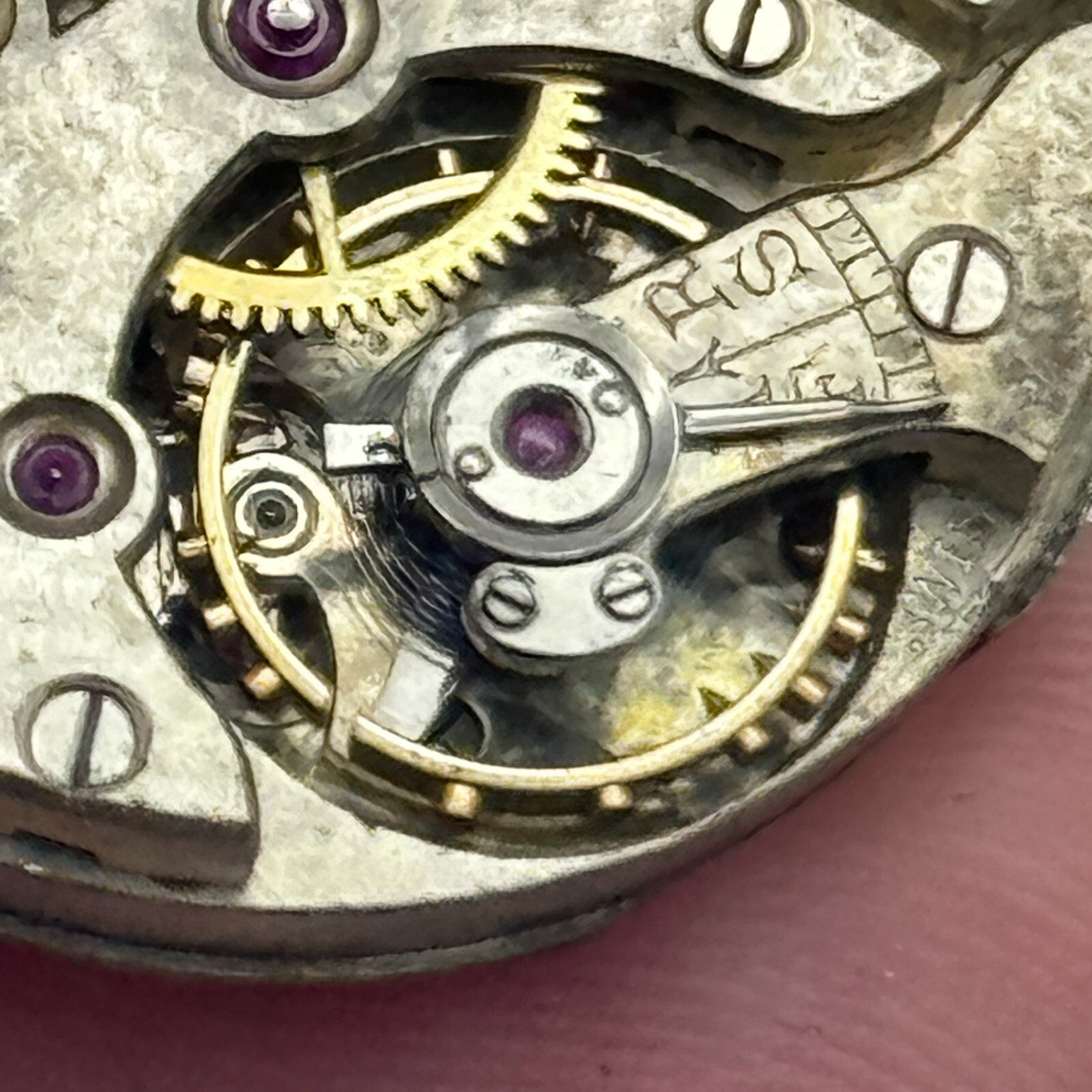 25mm Men's Dreadnought Balance Ok Vintage Swiss Trench Watch Movement PARTS