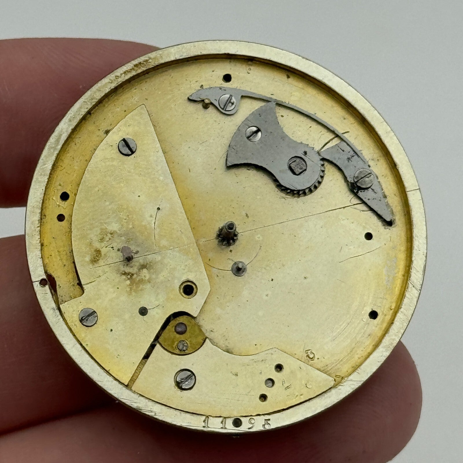 40.9mm Antique Unique Interesting Pattern Key Wound Pocket Watch Movement PARTS