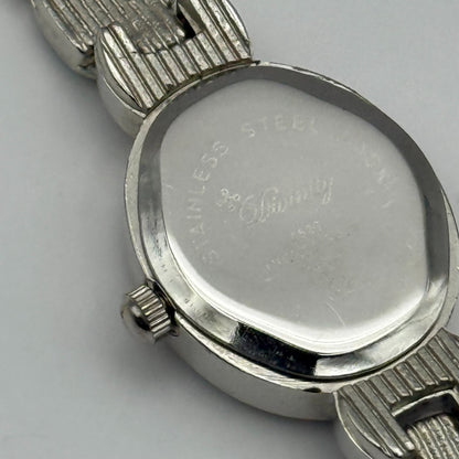 Divinity Ladies Quartz Watch Oval Dial Silver Tone Bracelet Working 19mm