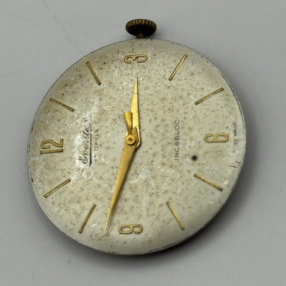 ETA 2391 Watch Movement Everite Running Manual Wind Vintage Parts Repair 25.8mm