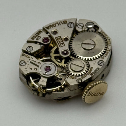 Bulova 5AC Ladies Manual Wind Watch Movement Vintage Swiss PARTS REPAIR 13.1mm