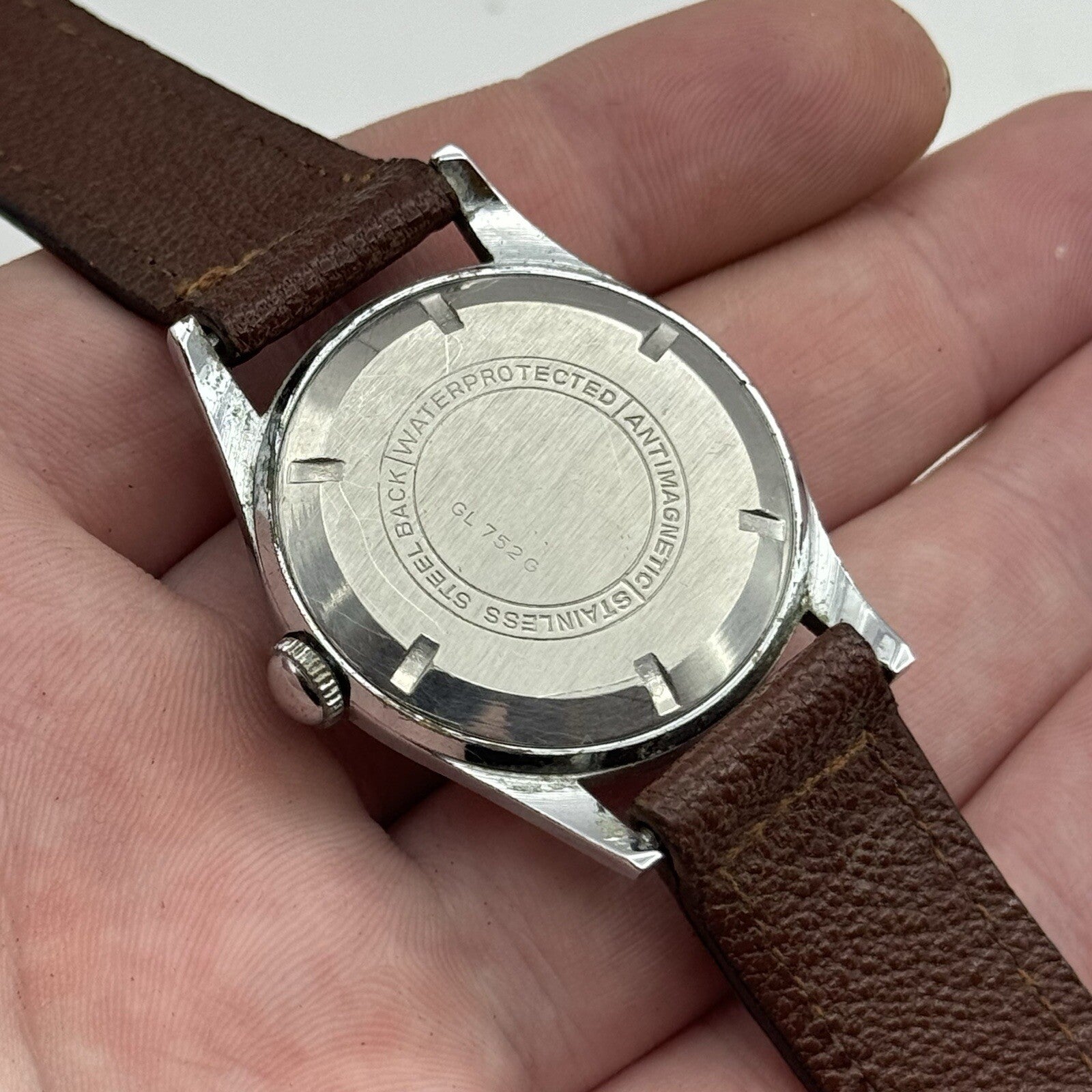 33mm Manual Wind Hermann Becker HB Sweep Secs Watch FOR PARTS TO RESTORE