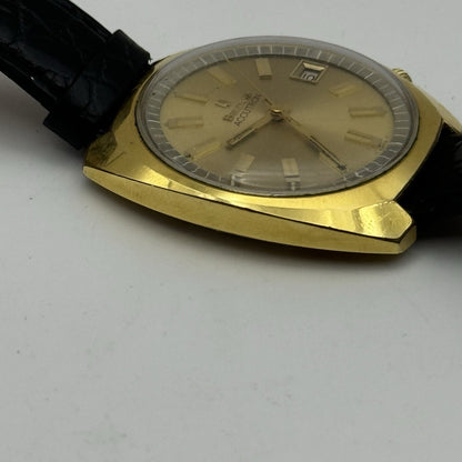 37mm Mens Bulova Accutron 2181F Date Dial Swiss Quartz Vintage Watch TO RESTORE