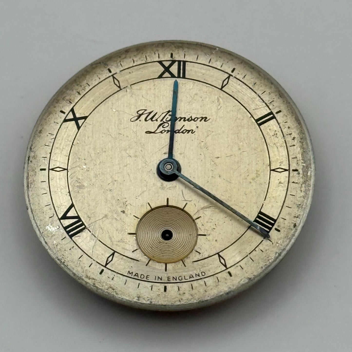 J W Benson Smiths De Luxe 15 Jewels Watch Movement Manual Wind Parts 26.9mm