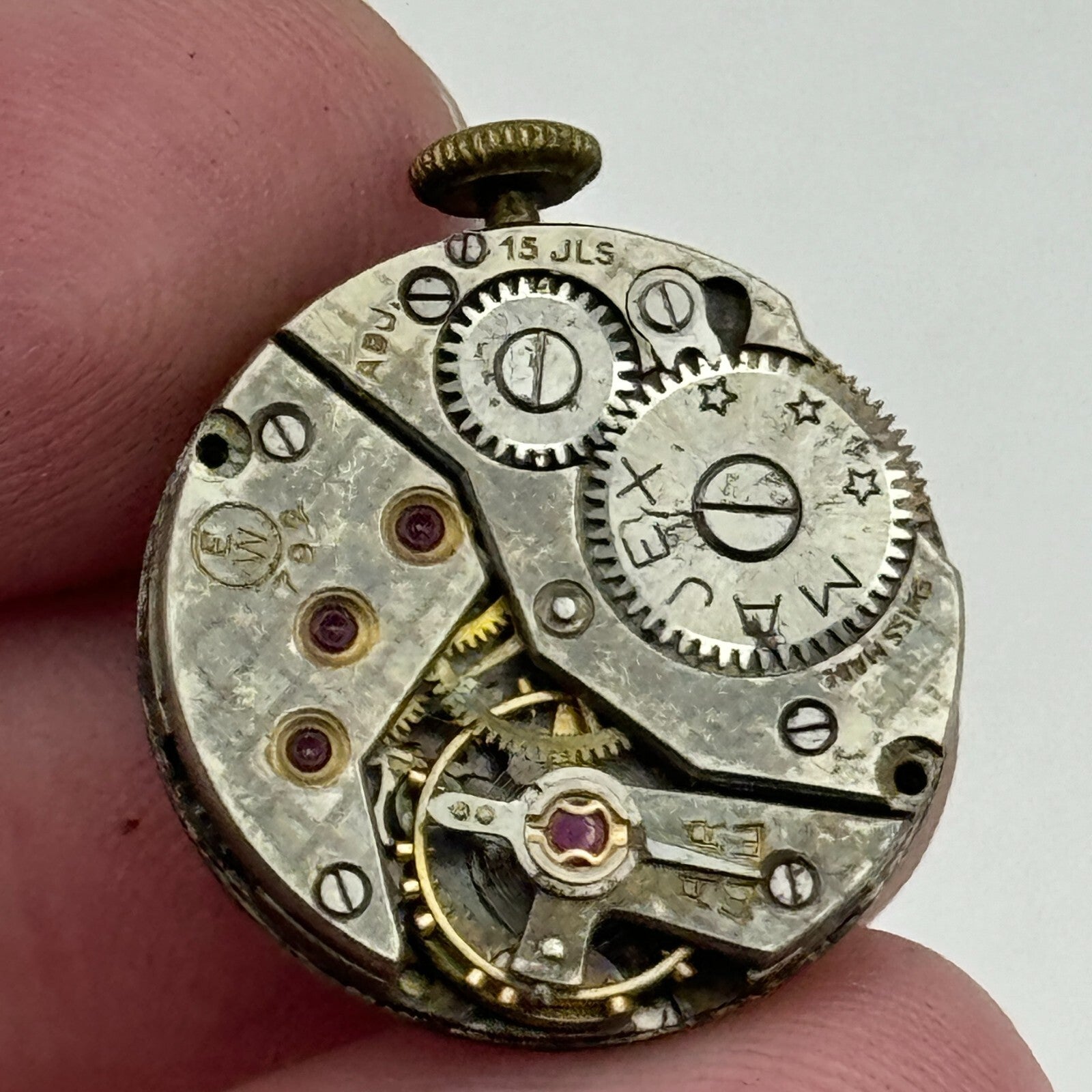 19.7mm Majex EW 792 Swiss 15 Jewels Manual Wind Watch Movement PARTS SPARES