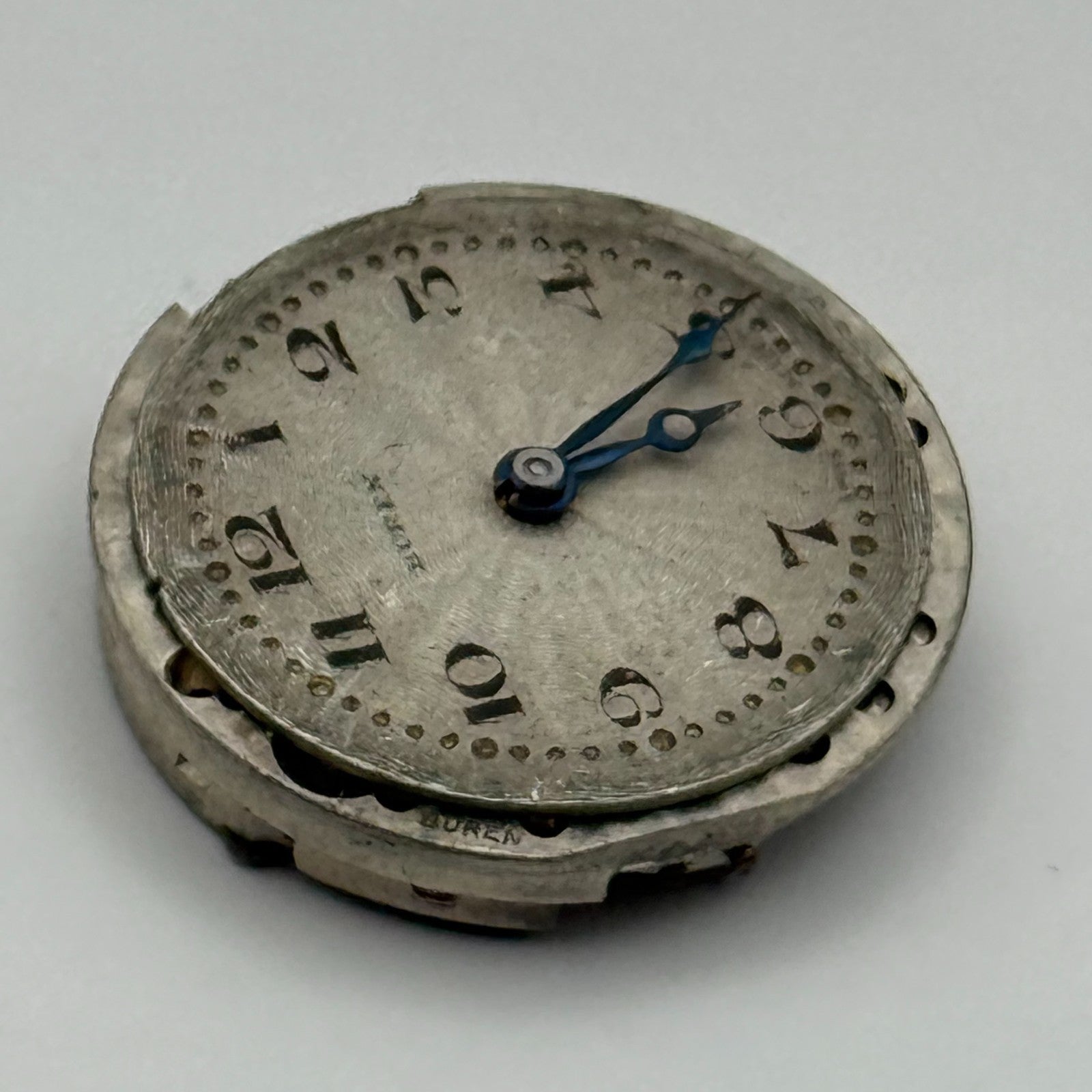 Buren 15 Jewels Watch Movement Manual Wind Vintage Swiss Parts Repair 23.7mm