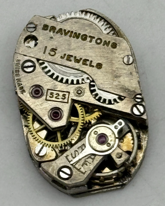12.8mm Ladies Bravingtons 525 FHF 80 Manual Wind Swiss Watch Movement PARTS