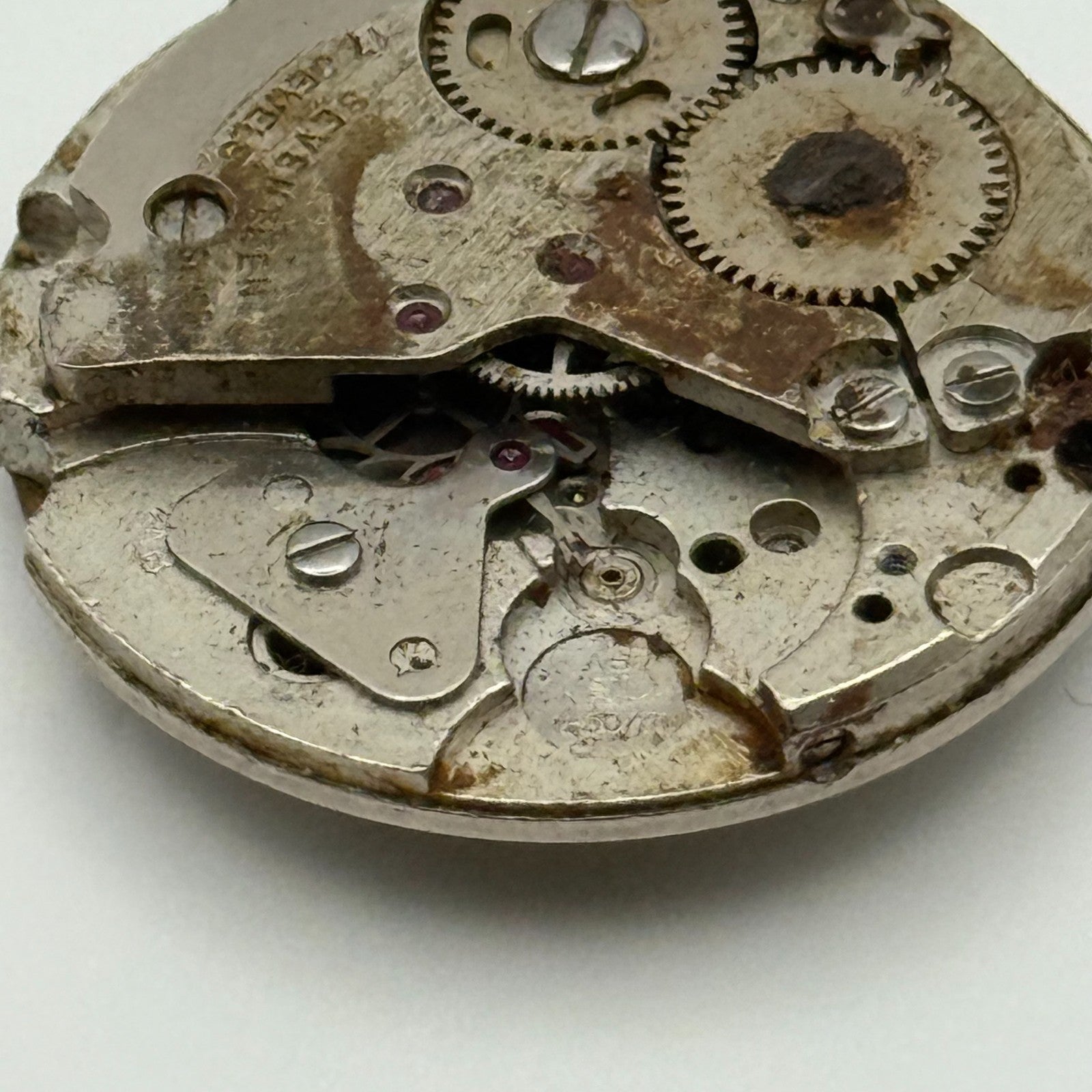 AS ST 1950/51 17 Jewels Watch Movement Manual Wind Vintage Parts Repair 26mm