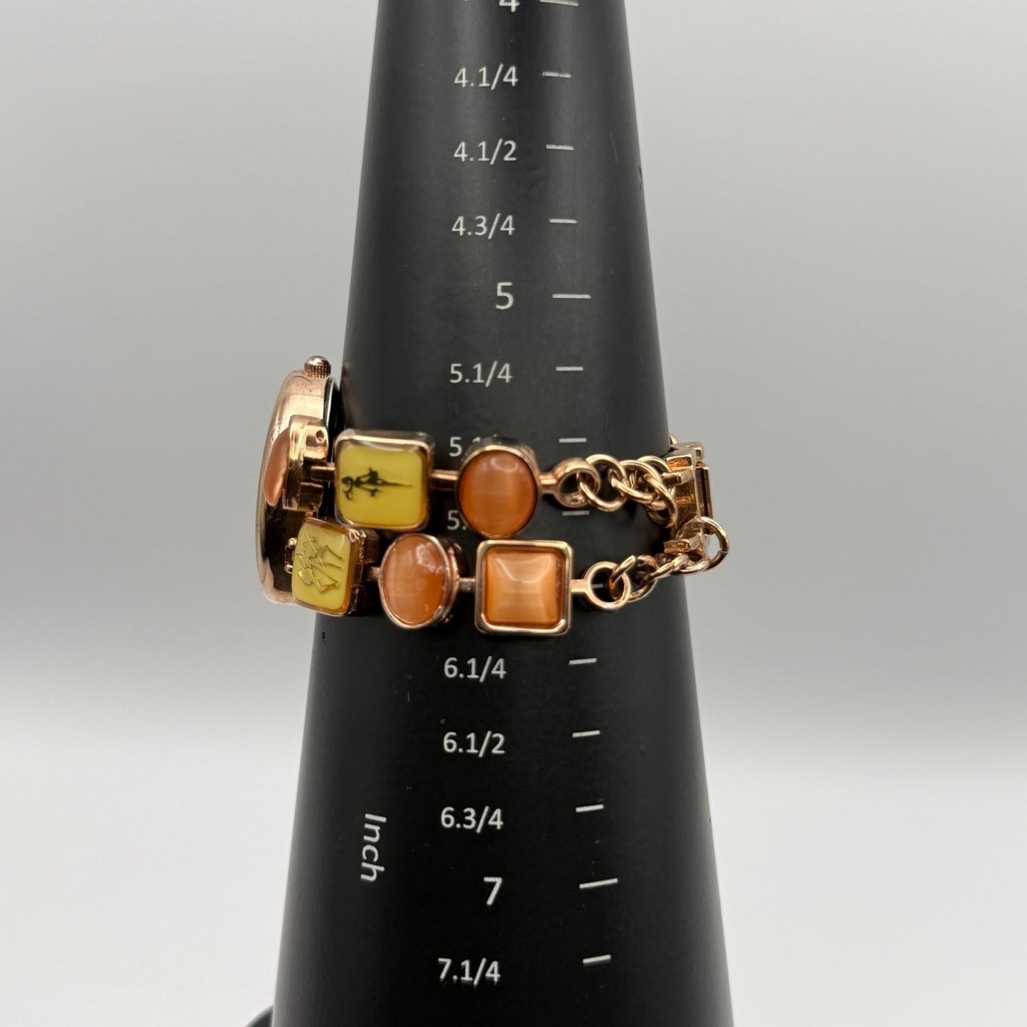 Eton Ladies Quartz Watch Mother of Pearl Rose Gold Tone Bracelet Working 31mm