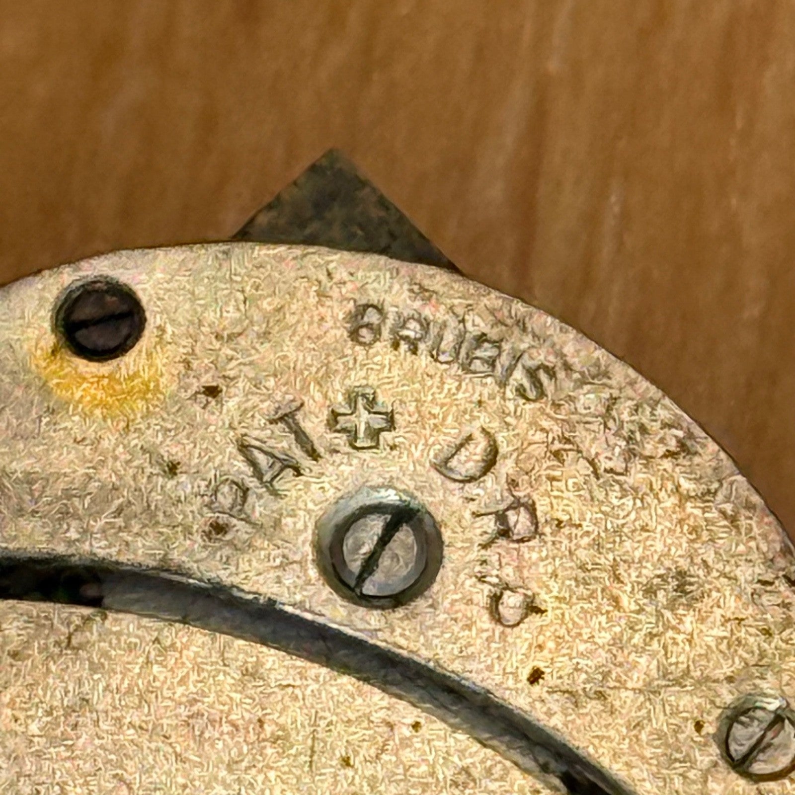 25mm Running Vintage Tank Watch PAT DRP Sub Seconds Manual Wind PARTS / REPAIR