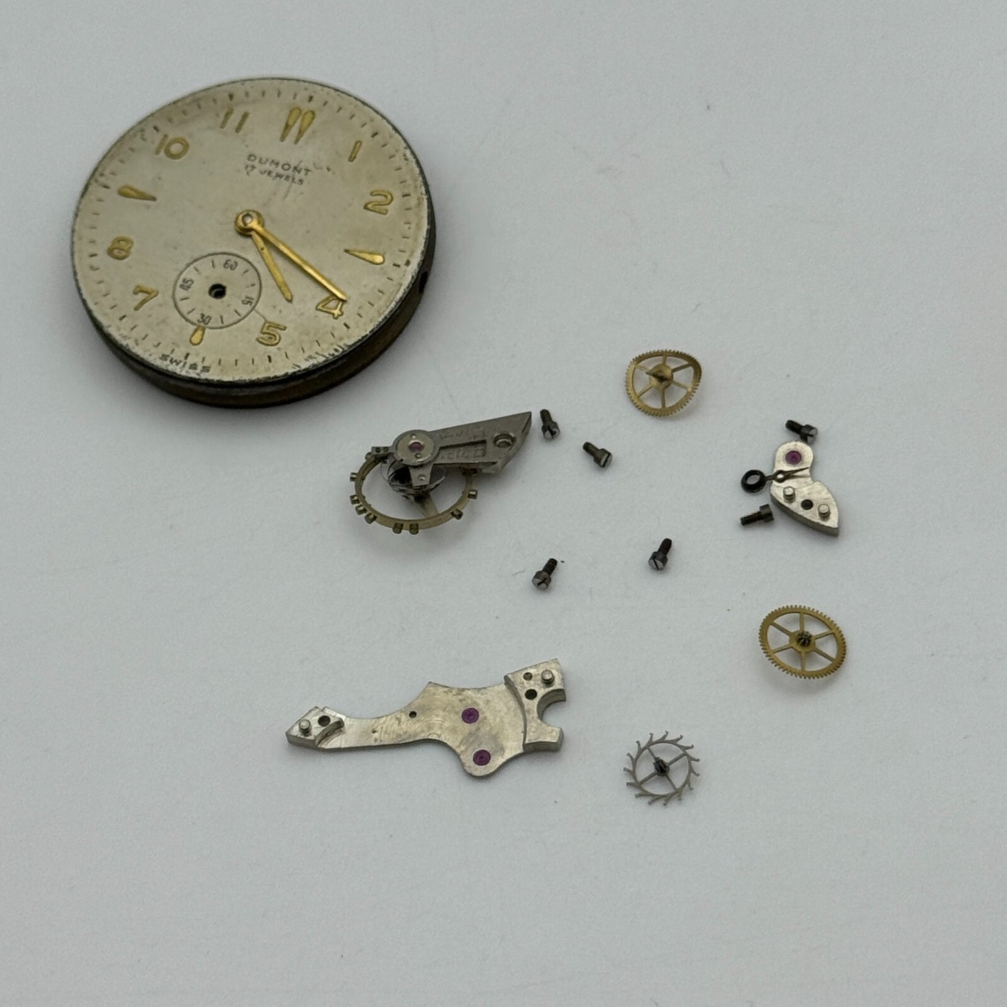 29.1mm Men's Dumont OM 125 Otto Meyer Manual Wind Swiss Watch Movement PARTS