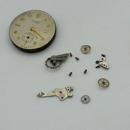 29.1mm Men's Dumont OM 125 Otto Meyer Manual Wind Swiss Watch Movement PARTS