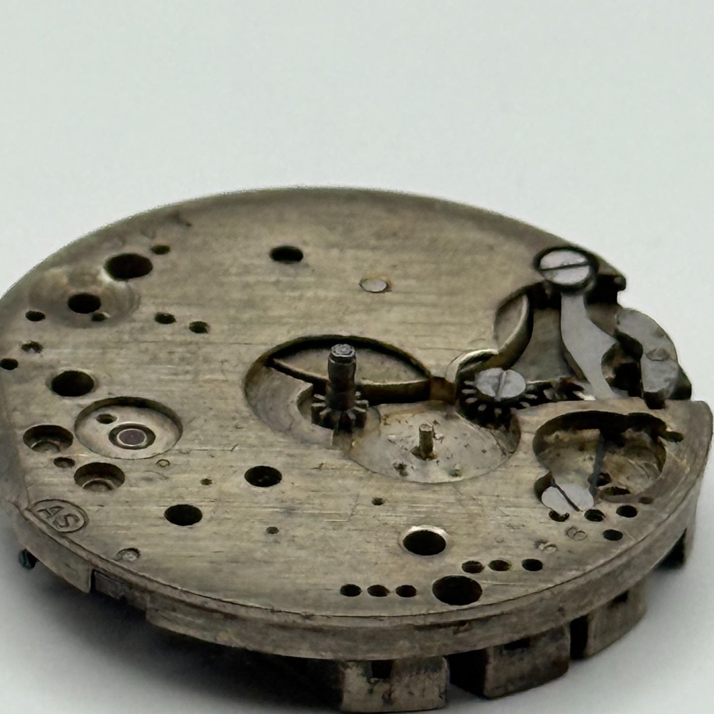 AS A Schild Swiss Watch Movement Manual Wind Vintage Parts Repair Spares 24.7mm