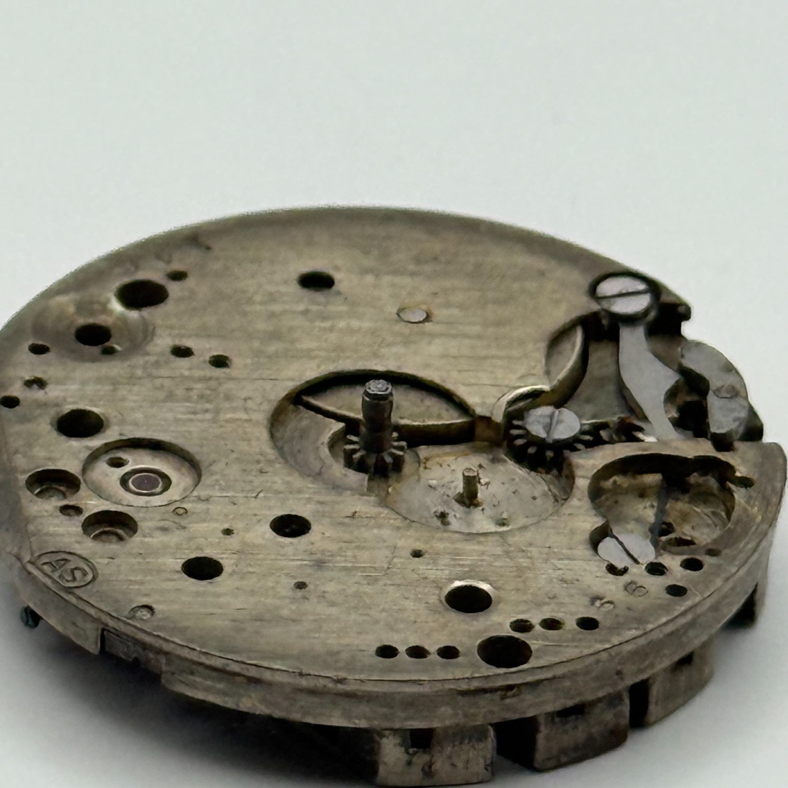 AS A Schild Swiss Watch Movement Manual Wind Vintage Parts Repair Spares 24.7mm