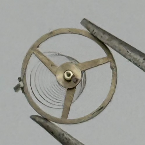 AS 1977 Balance Wheel Complete And Spring 5 1/2'''  1740 M Watch Movement Parts