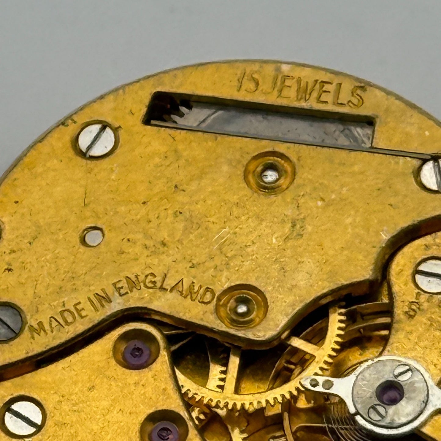 Smiths De Luxe 15 Jewels C268882 Watch Movement Manual Wind Vintage Parts 26.9mm