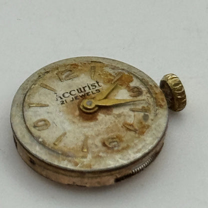 15.5mm ETA 2410 Accurist Manual Wind Ladies Watch Movement Swiss Vintage PARTS
