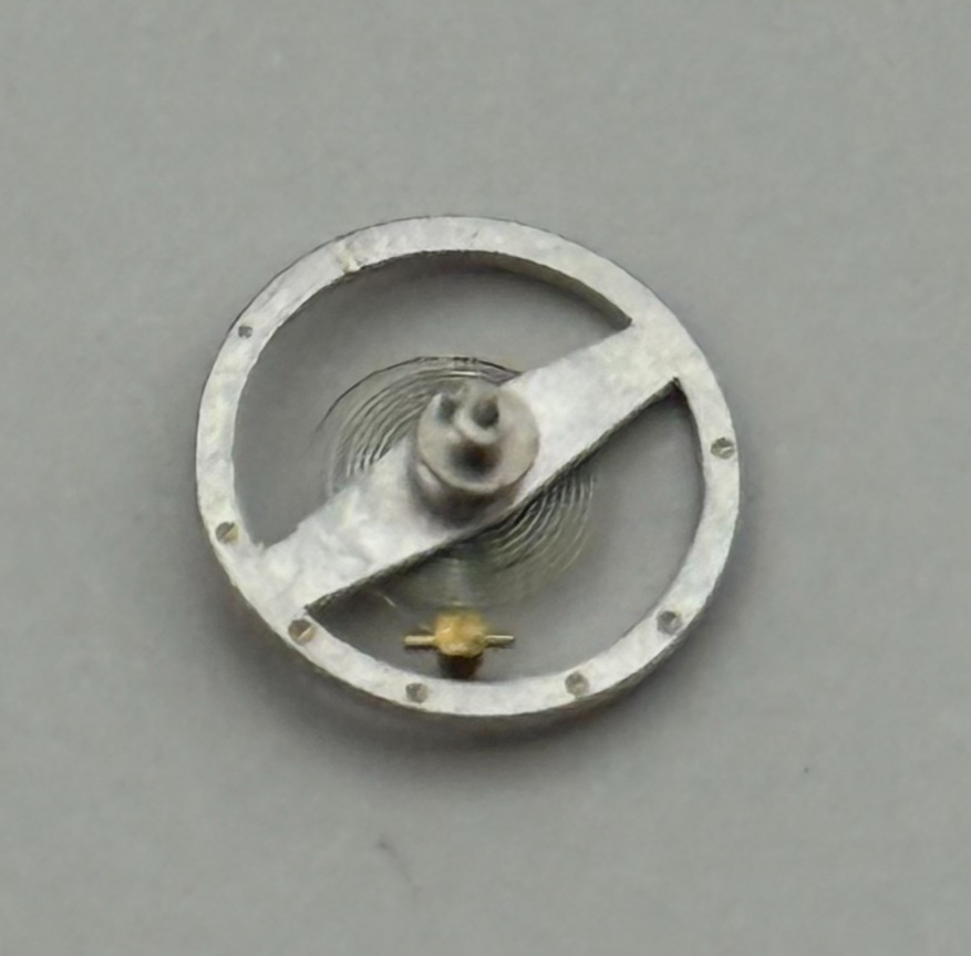 Brac 2051 Balance Wheel Complete And Spring  5¼’’’ 69 M Watch Movement Parts NOS