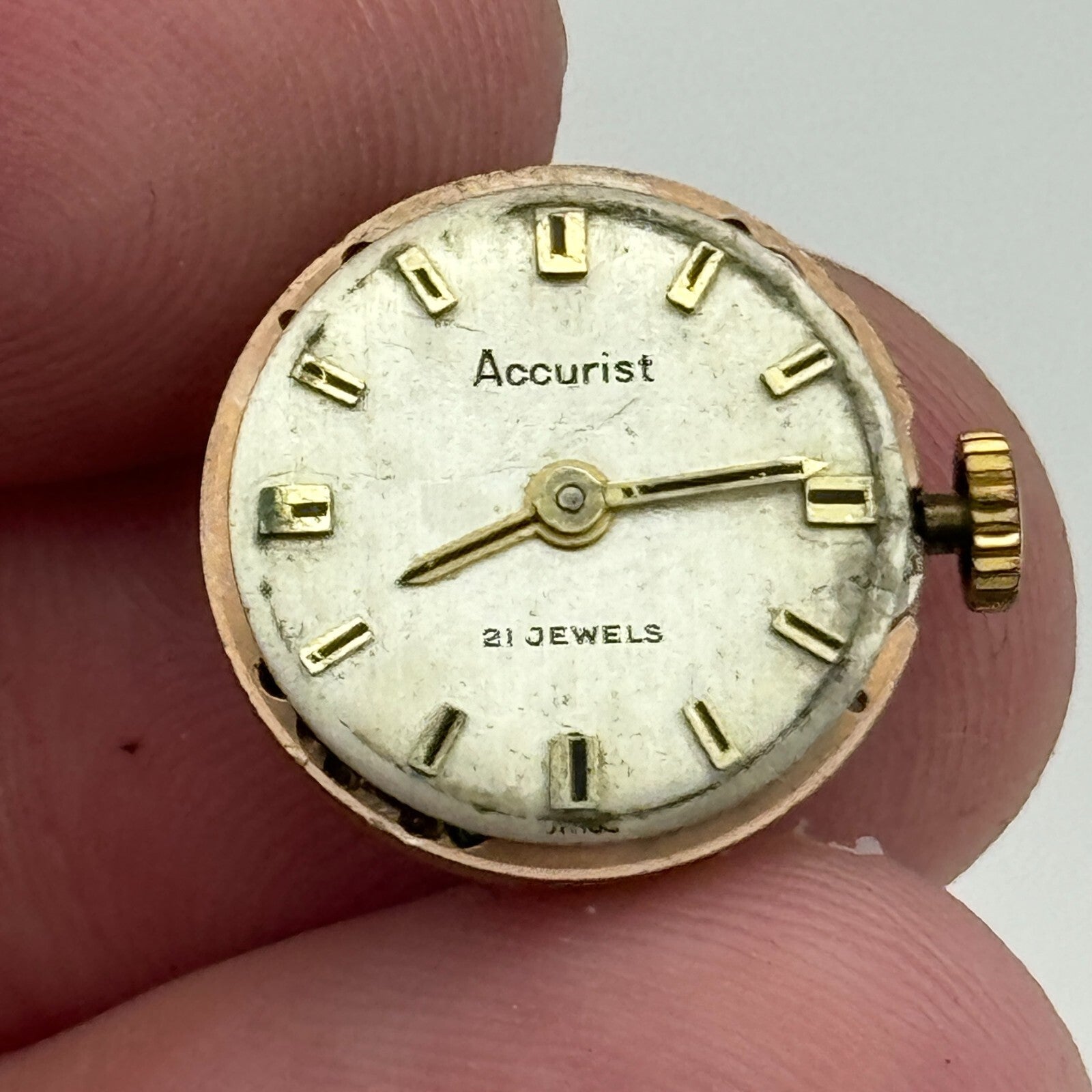15.5mm Running ETA 2412 Accurist Manual Wind Swiss Ladies Watch Movement PARTS