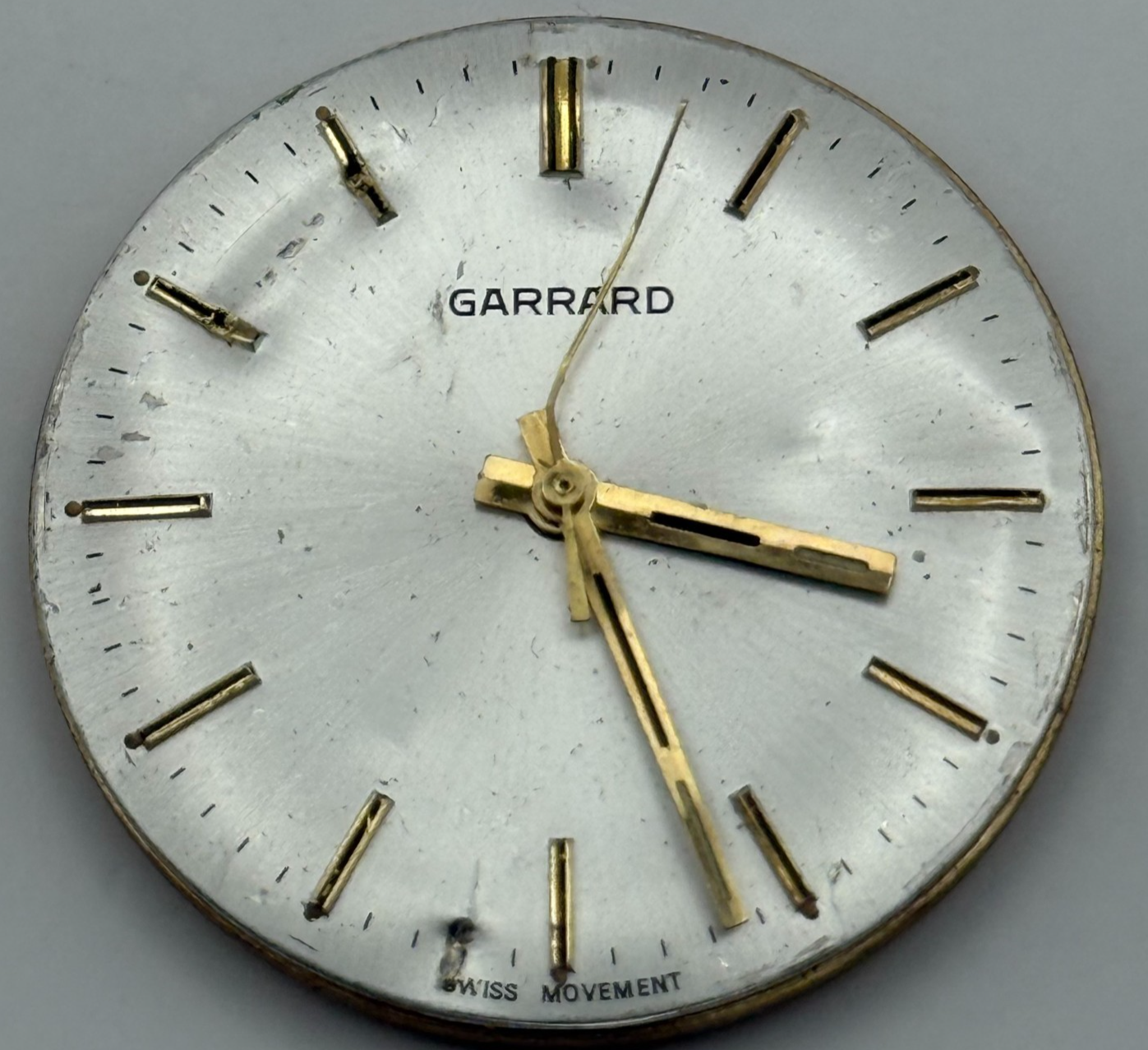 ETA 2801-1 Watch Movement Garrard Manual Wind Vintage Swiss Parts Repair 30.4mm