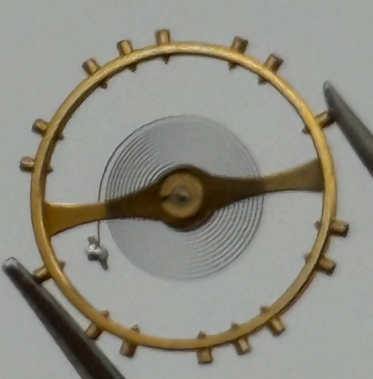 Peseux 7000 Balance Complete Inca Renata 1227 M Watch Movement Parts Vintage NOS