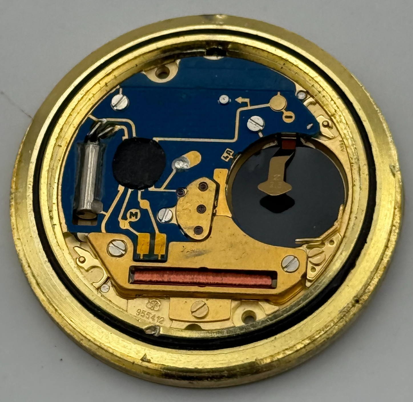 ETA 955.412 Quartz Watch Movement Rotary Elite Date Vintage Parts Repair 31mm