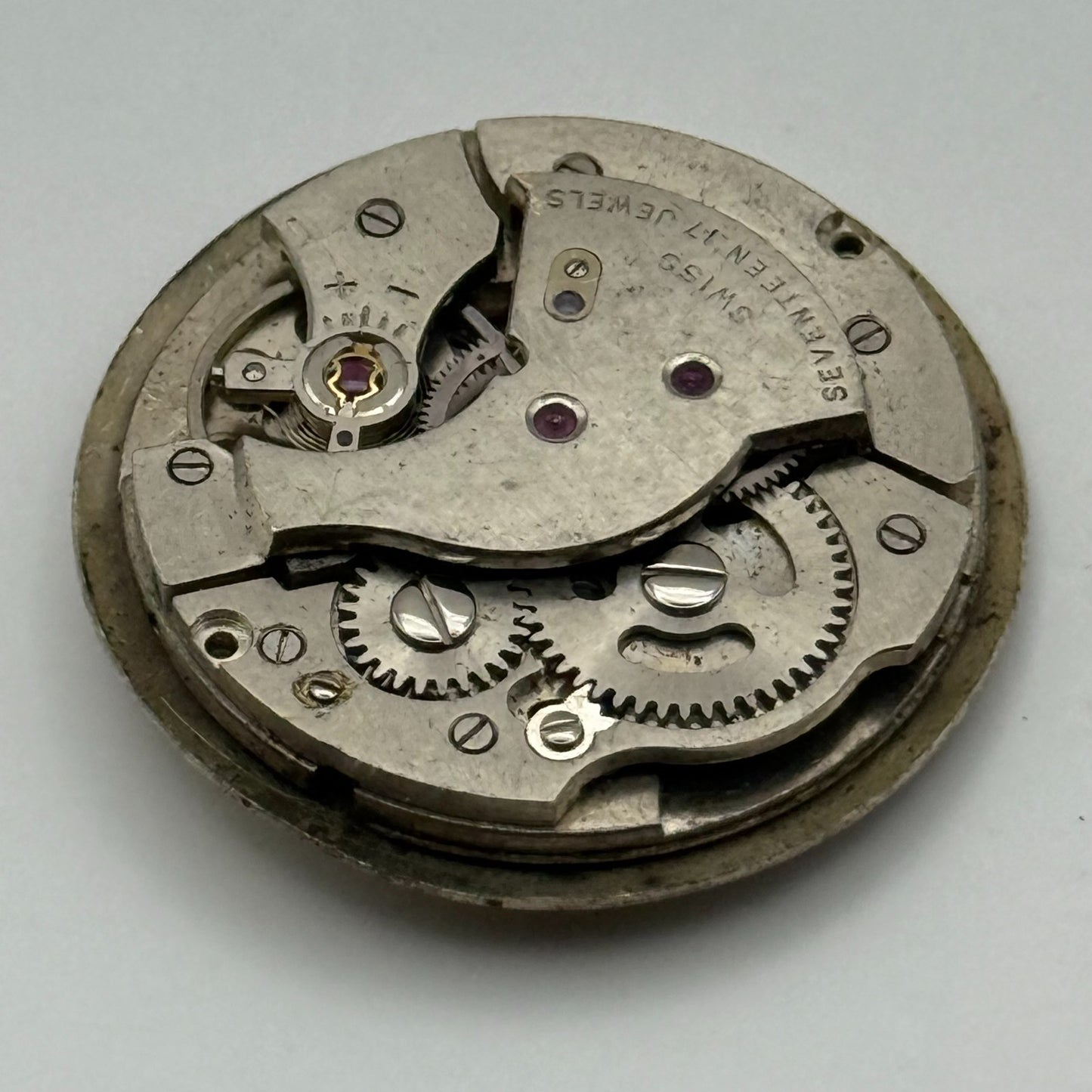 AS 1686 Watch Movement Bentima Manual Wind Vintage Swiss Parts Repair 25.8mm