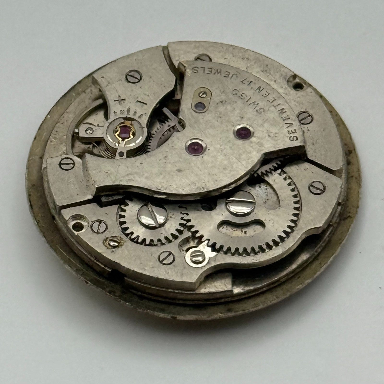 AS 1686 Watch Movement Bentima Manual Wind Vintage Swiss Parts Repair 25.8mm