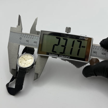 21mm Vintage Yeoman 15 Rubis Ladies Art Deco Fabric Strap Manual Watch PARTS