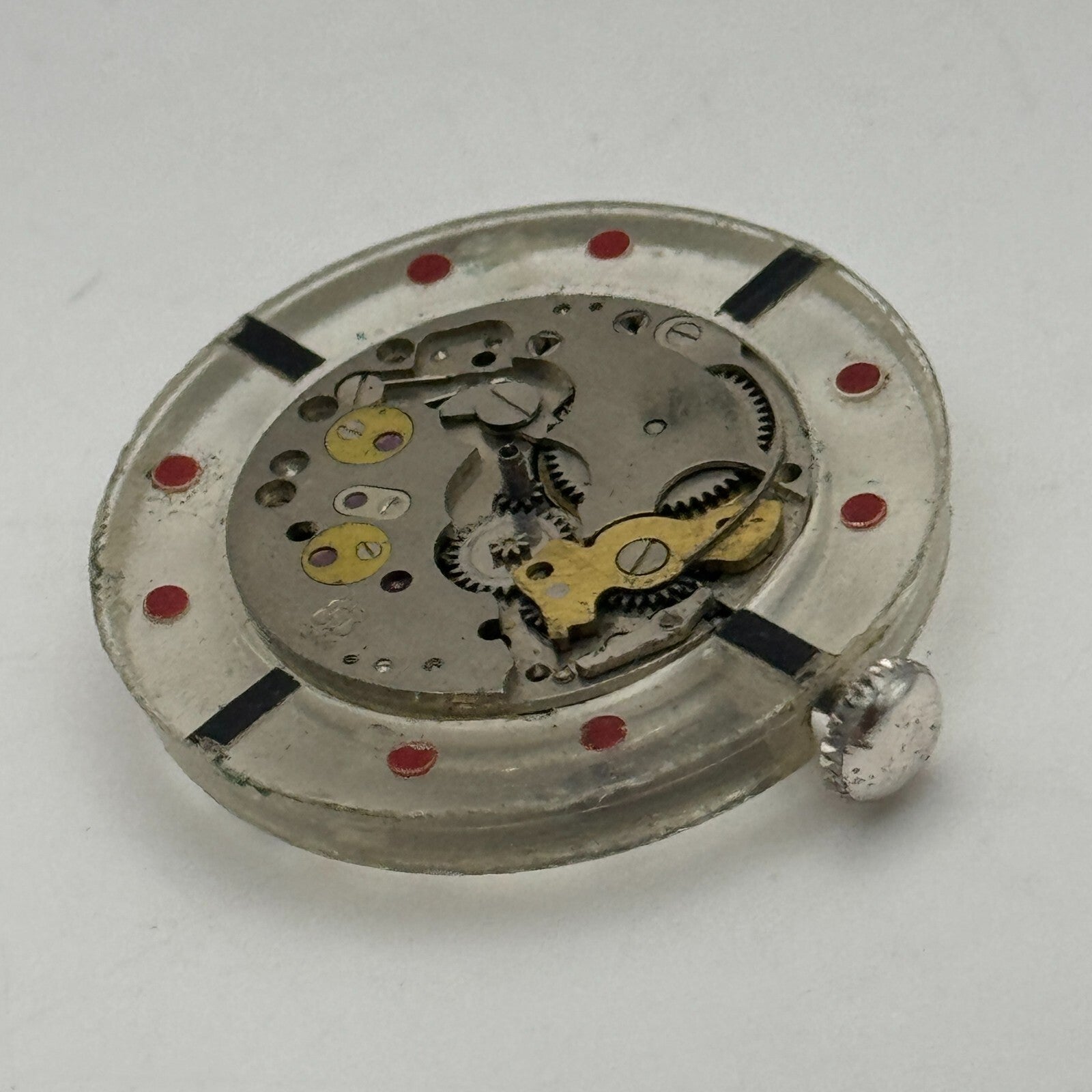 28.8mm EB 1344 Swiss 17 Jewels Manual Wind Watch Movement Vintage PARTS SPARES