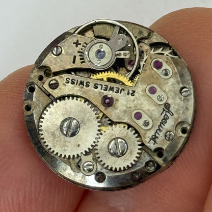 19.5mm Vintage Accurist AS 1156 Swiss Manual Wind Watch Movement PARTS REPAIR