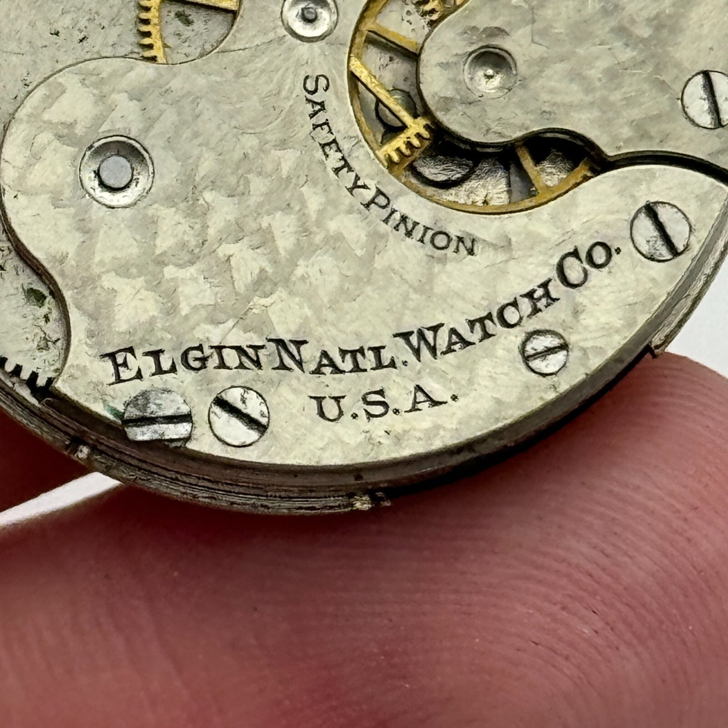 Antique 0S Elgin Grade 222 Model 1 American Pocket Watch Movement PARTS REPAIR