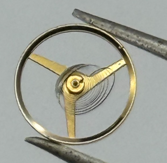 Felsa 4020 4025 Balance Wheel Complete And Spring 1437 M Watch Movement Parts 