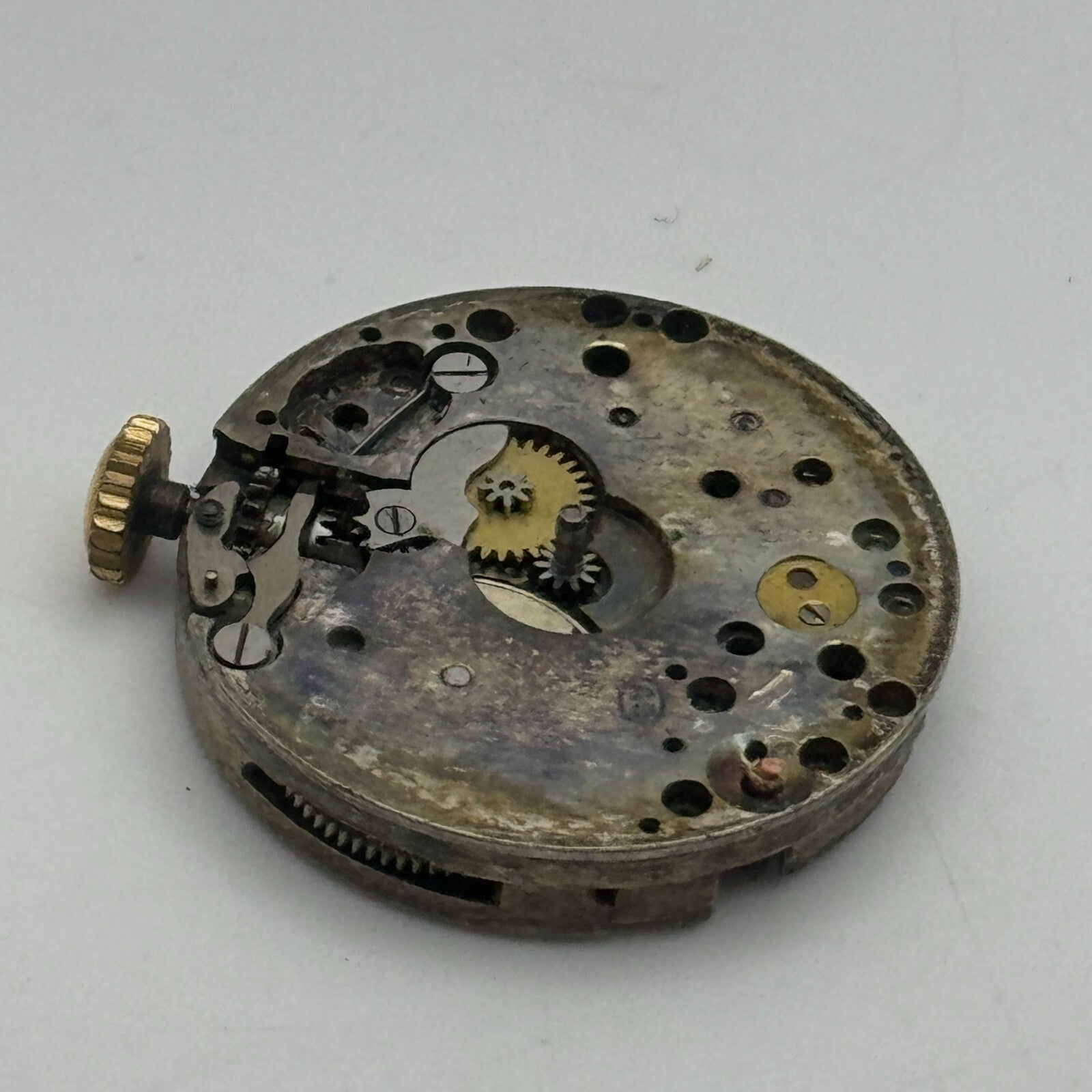 23.7mm AS A Schild 15 Jewels Trench Watch Movement Manual Wind Swiss PARTS SPARE