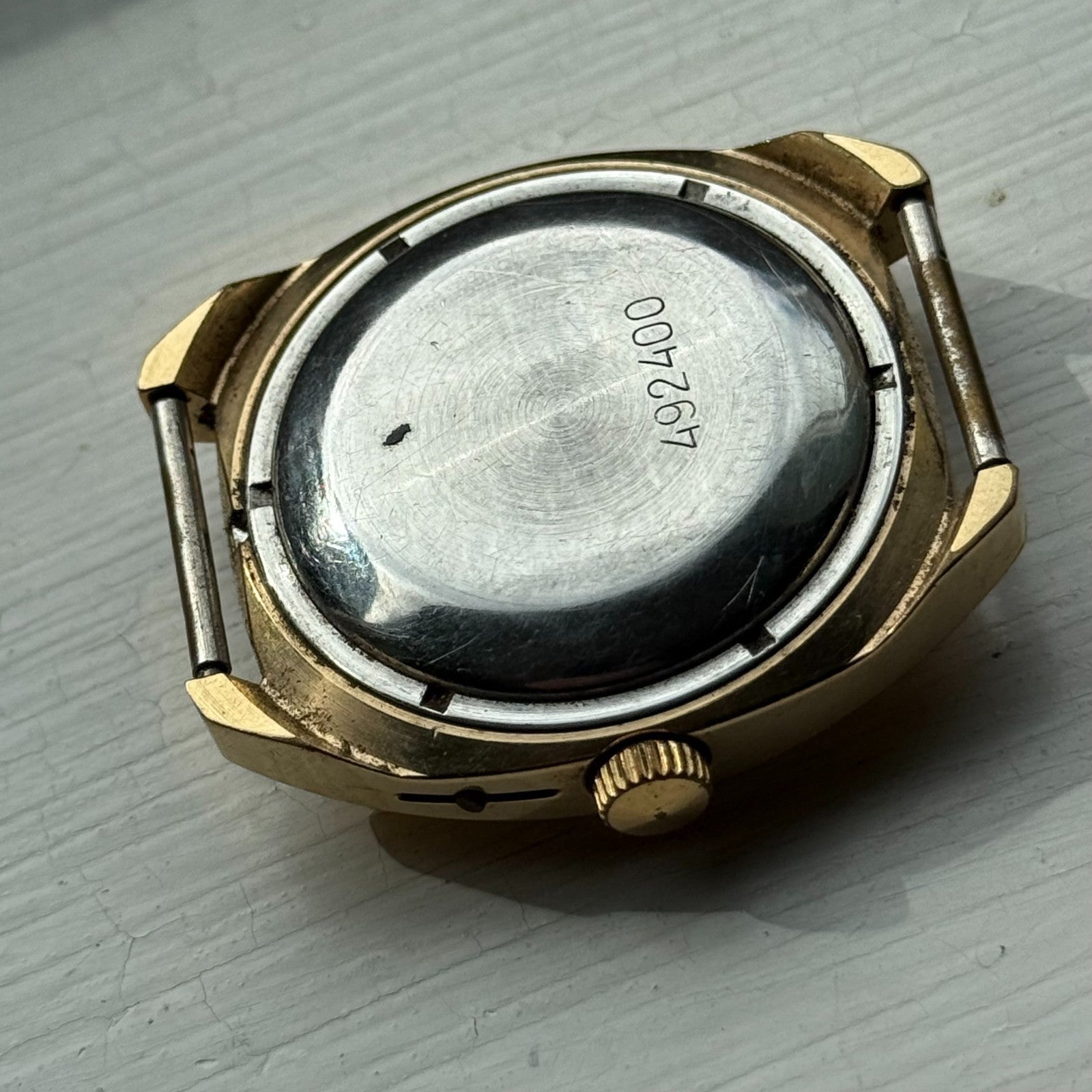 37mm Men's Vintage Sekonda USSR AU10 Automatic 26 Jewels Date Watch PARTS REPAIR