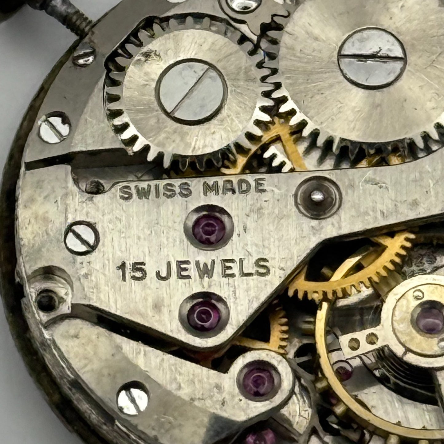 AS 1123 1124 Watch Movement Running Avia Manual Wind Vintage Parts Repair 23.5mm