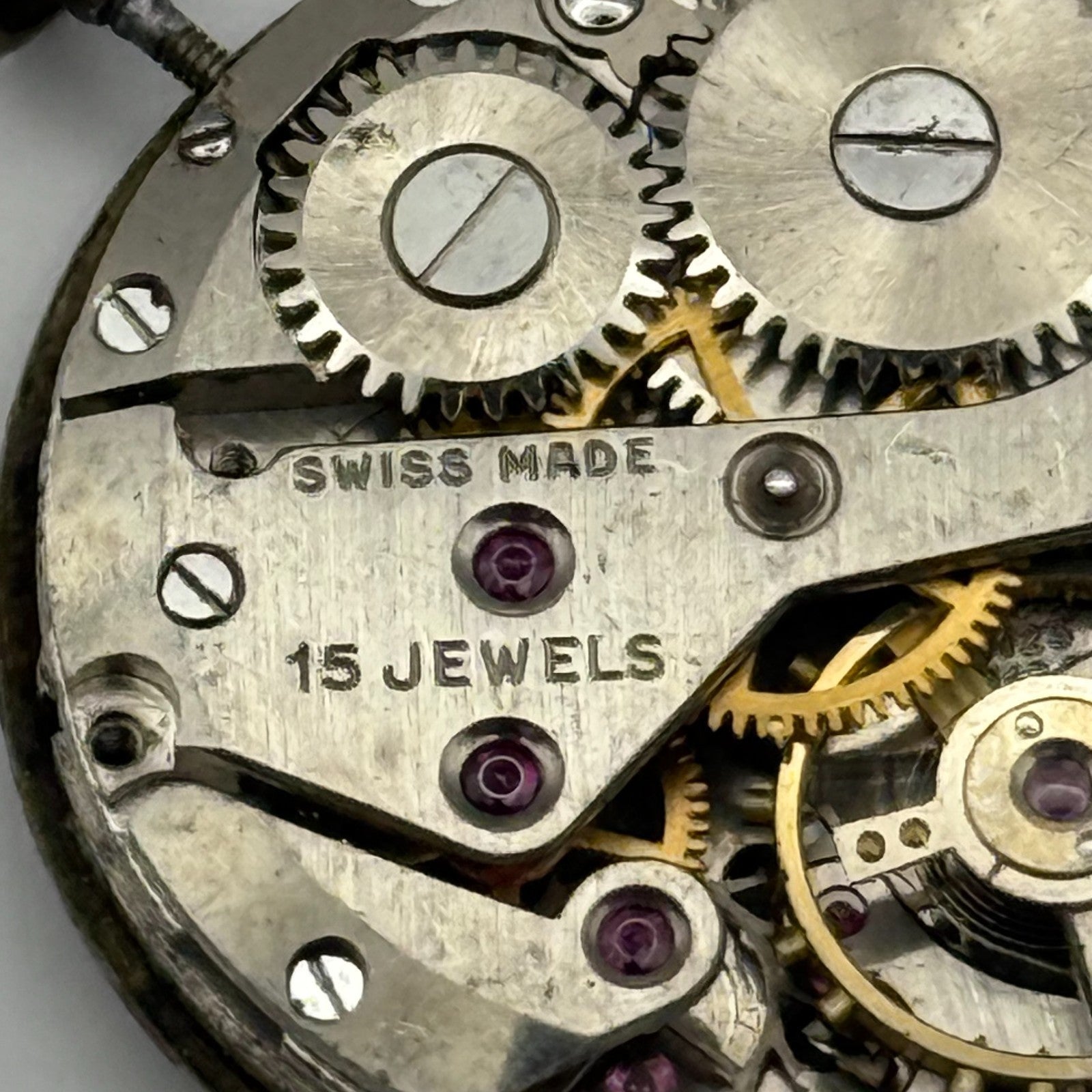 AS 1123 1124 Watch Movement Running Avia Manual Wind Vintage Parts Repair 23.5mm