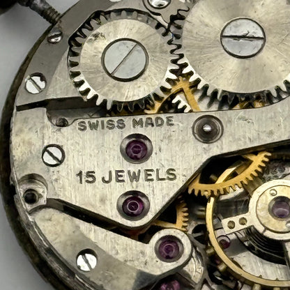 AS 1123 1124 Watch Movement Running Avia Manual Wind Vintage Parts Repair 23.5mm