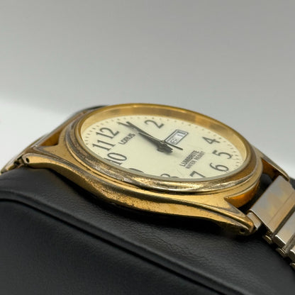 Lorus Lumibrite Ladies Quartz Watch Date Dial Stretch Band Japan Working 37mm