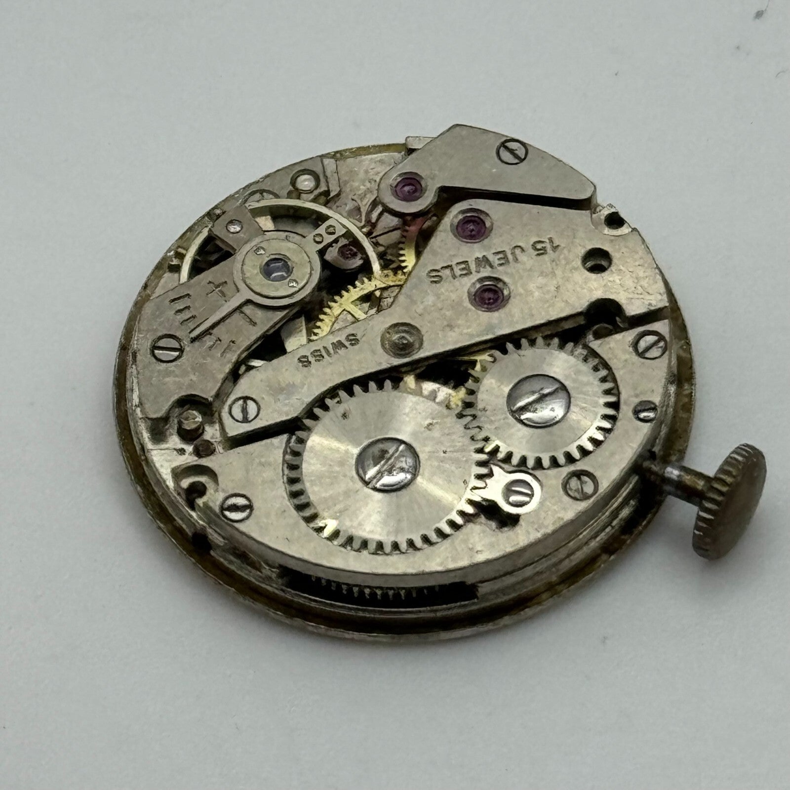 23.6mm Avia AS 1123 1124 Manual Wind 15 Jewels Swiss Watch Movement PARTS SPARES