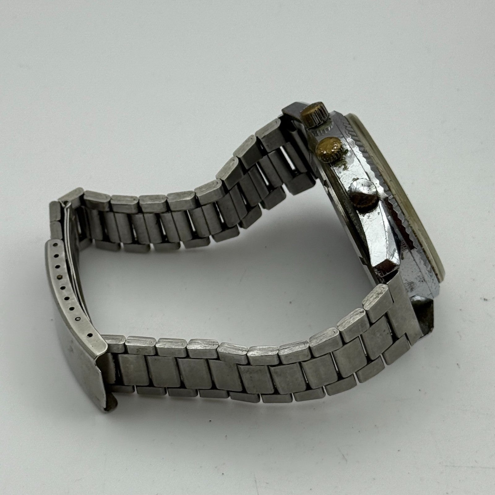 41mm Men’s Vintage Geneva Electra World Time Datomatic ES 55 Manual PARTS REPAIR